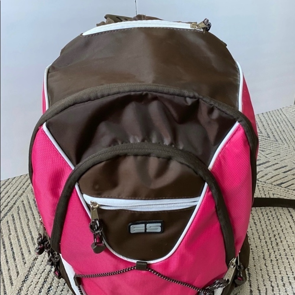 Eastport Backpack Brown Pink OS - Picture 12 of 13